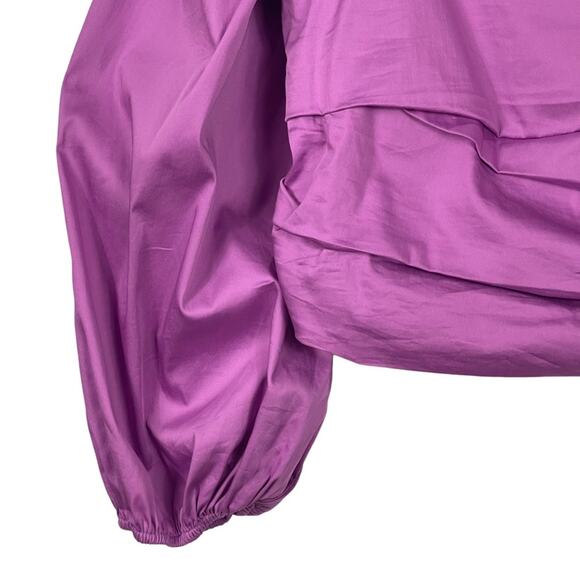 Veronica Beard Kayla Top Vivid Orchid Size 14 NEW - Picture 4 of 9